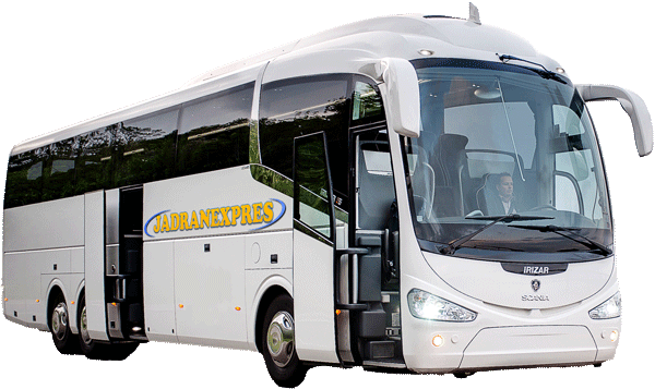autobusy Jadranexpres - pouze nové luxusní zájezdové autobusy